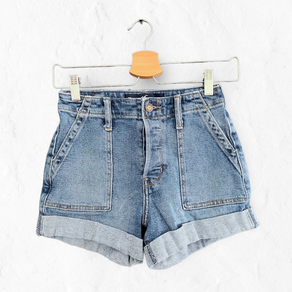 Hollister High-Rise Mom Short 3" Vintage Stretch 00 / 23